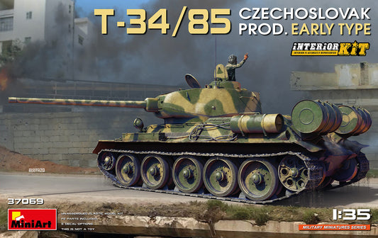 MiniArt T-34/85 Czech Prod Early (Interior Kit) - 37069 box art