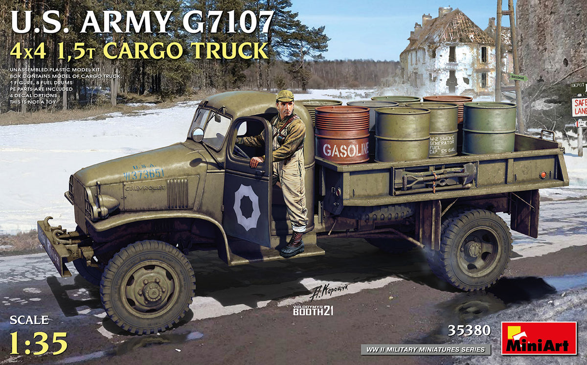 MiniArt U.S. ARMY G7107 4X4 1,5t CARGO TRUCK - 35380 box art