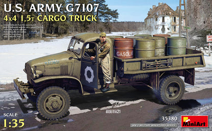 MiniArt U.S. ARMY G7107 4X4 1,5t CARGO TRUCK - 35380 box art
