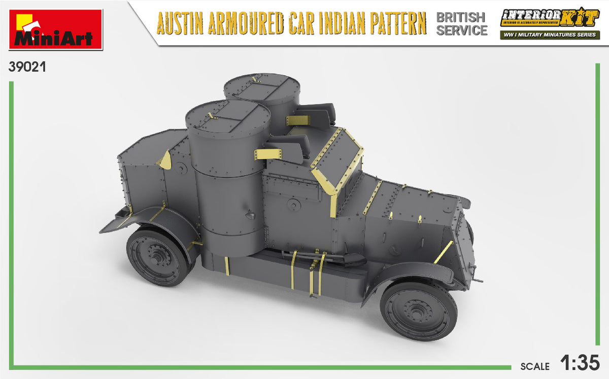 MiniArt 1/35 Military - Austin Armored Car (Indian / British) - 39021