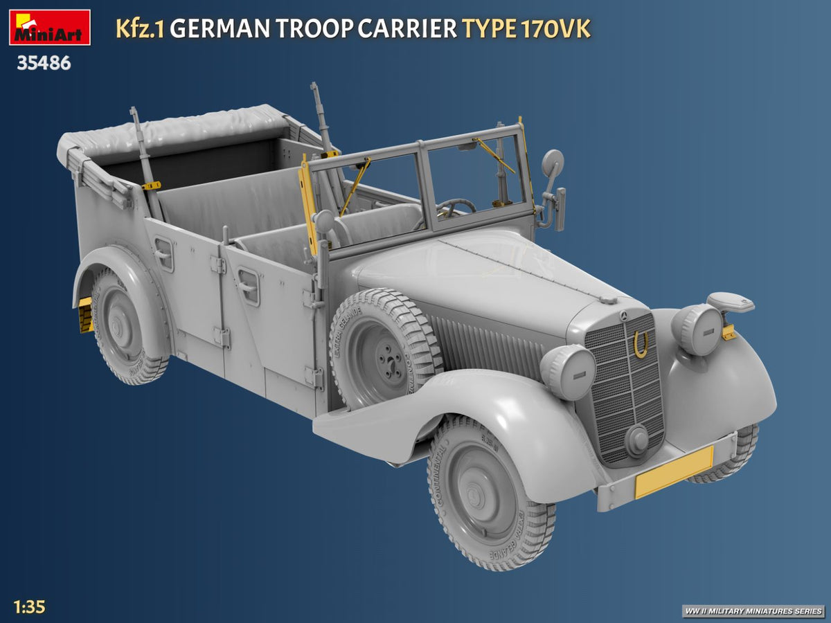 MiniArt 1/35 Military - Kfz.1 German Troop Carrier Type 170VK - 35486