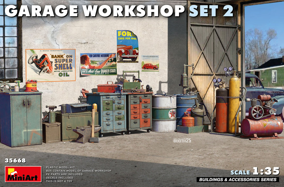 MiniArt Garage Workshop Set #2 - 35668 box art
