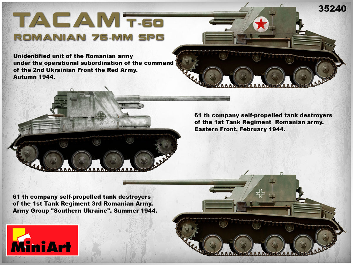 MiniArt 1/35 Military - Romanian 76mm SPG Tacam T-60 Interior Kit - 35240