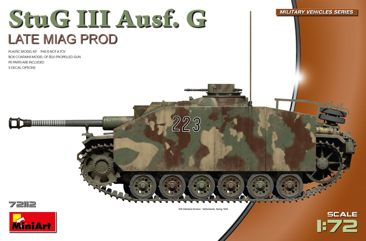 MiniArt StuH 42 Ausf. G Late Miag Prod - 72112 box art