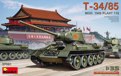 MiniArt T34/85 Mod. 1945. Plant 112 - 37091 box art