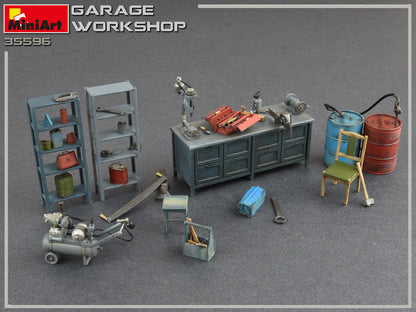 MiniArt 1/35 Accessories - Garage Workshop - 35596
