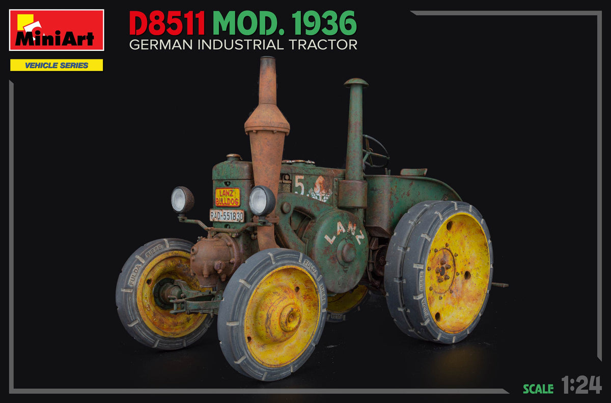 MiniArt 1/24 Vehicles - German D8511 Industrial Tractor Mod 1936 - 24005