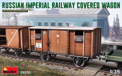 MiniArt Russian Imperial Railway Covered Wagon - 39002 box art