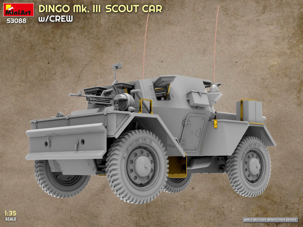 MiniArt 1/35 Military - Dingo Mk III Scout Car w/ Crew - 53088