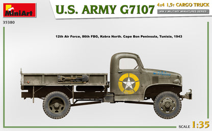 MiniArt 1/35 Military - U.S. ARMY G7107 4X4 1,5t CARGO TRUCK - 35380