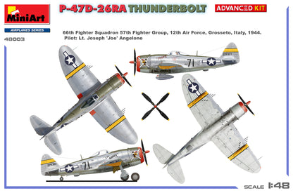 MiniArt 1/48 Aircraft - P-47D-26RA Thunderbolt, Advanced Kit - 48003