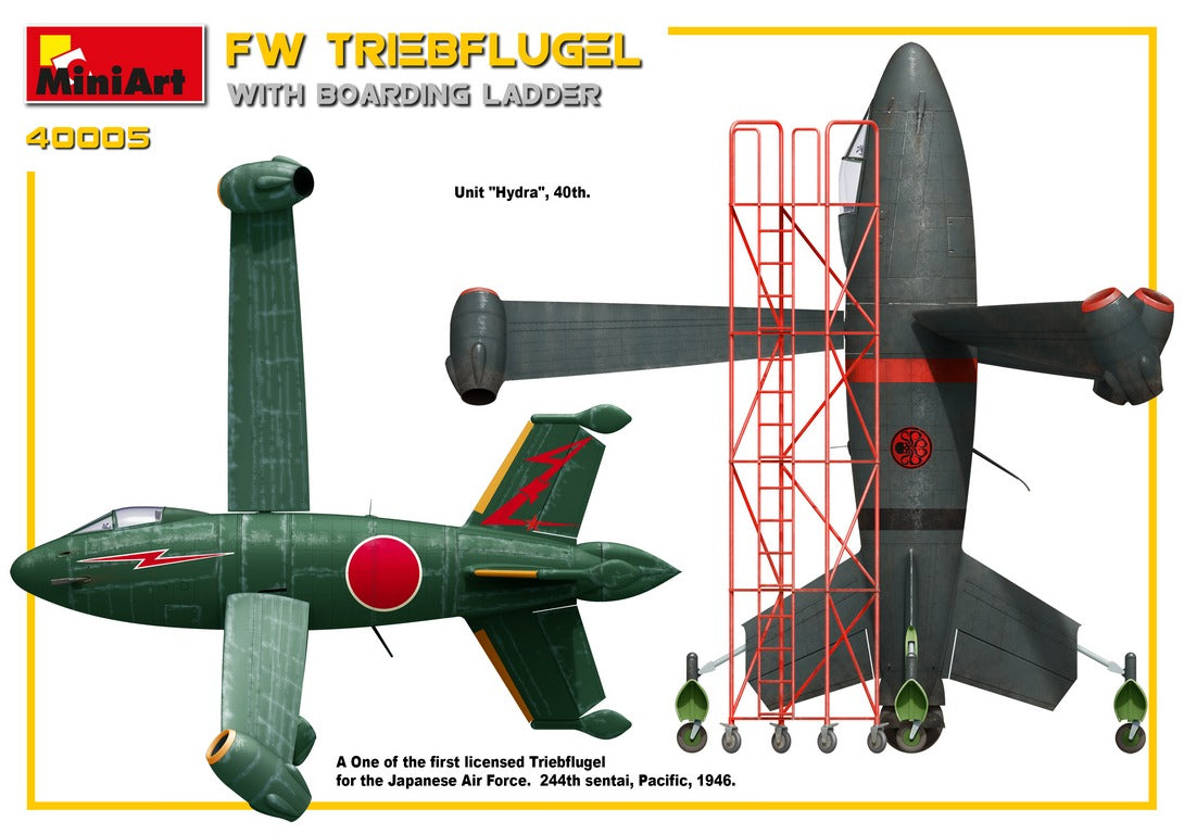 MiniArt 1/35 Aircraft - Focke-Wulf Triebflugel & Boarding Ladder - 40005
