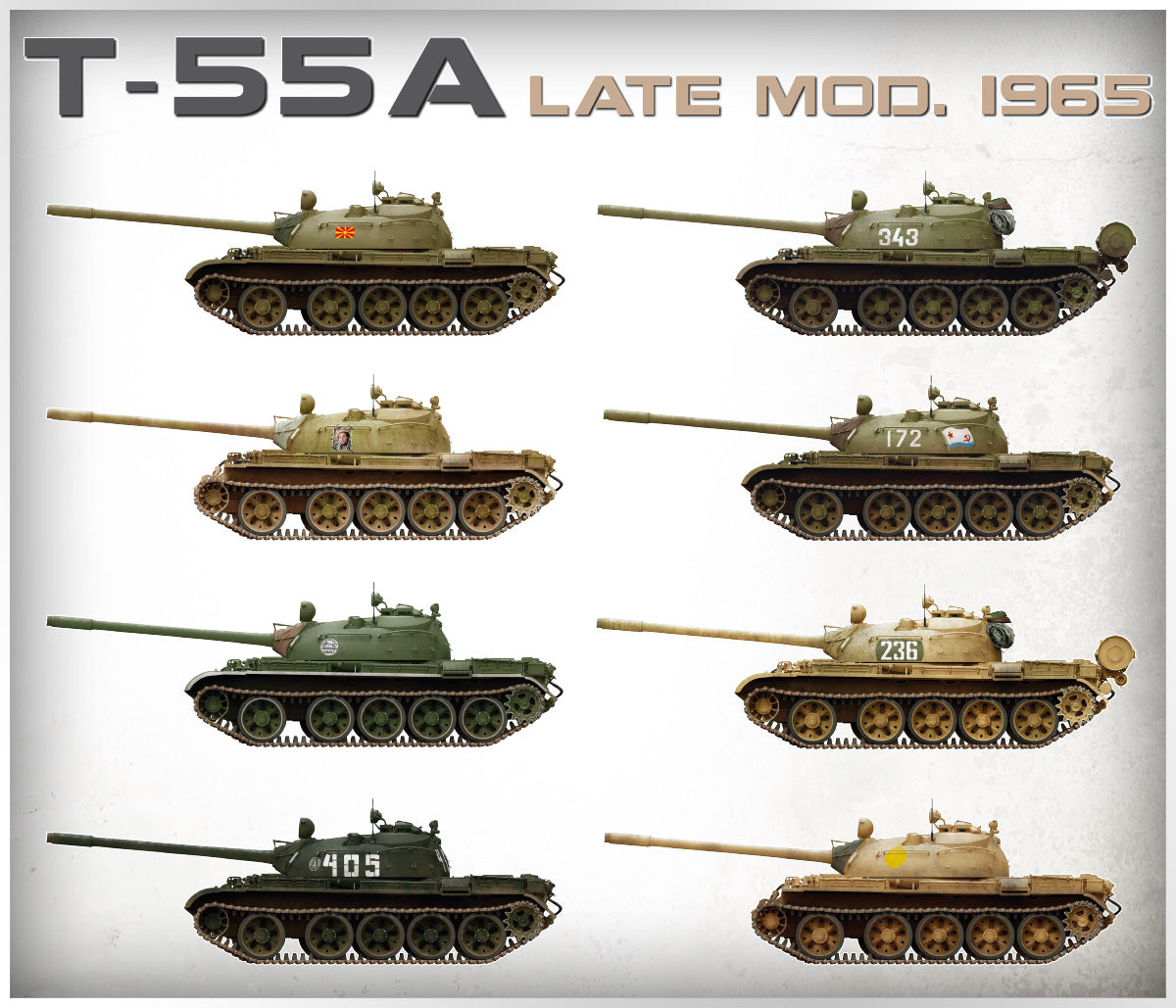 MiniArt 1/35 Military - T-55A Late Mod. 1965 Soviet Tank - 37023