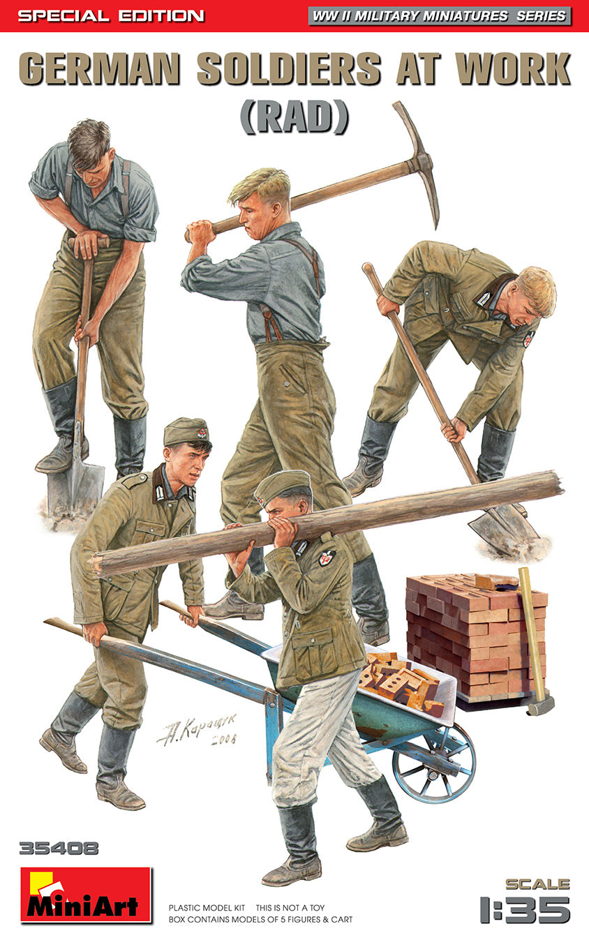 MiniArt German Soldiers at Work (RAD) Spec Edt - 35408 box art