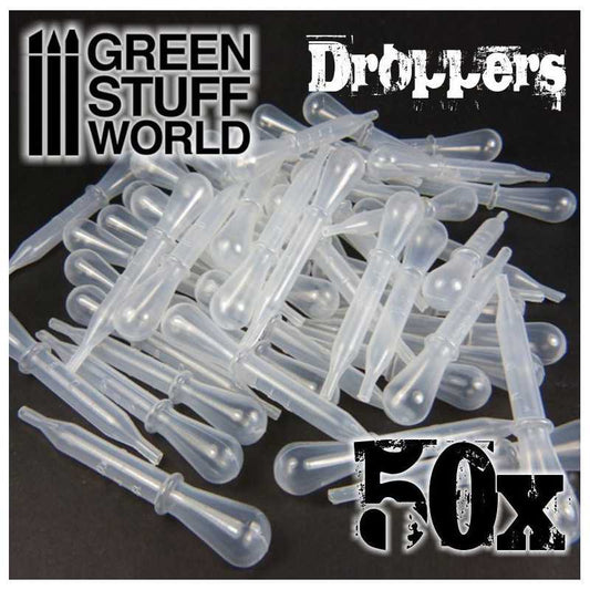 Green Stuff World - Small Plastic Droppers/Pipettes 1.5ml x50