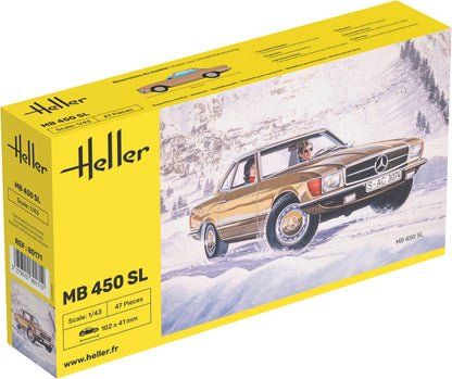 Heller 1/43 Mercedes-Benz 450 SL Starter Kit Model Kit 56171