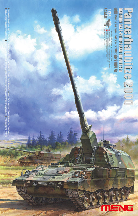 Meng 1/35 Panzerhaubitze 2000 German Self Propelled Howitzer model kit TS-012, box art