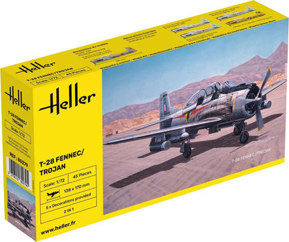 Heller 1/72 North American T-28 Fennec/Trojan Model Kit 80279