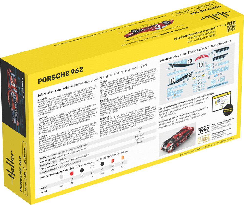 Heller - Porsche 962 80109