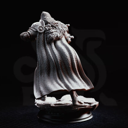 DM Stash Erik of the Scarlett Road, Crossbow Knight 32mm miniature back view