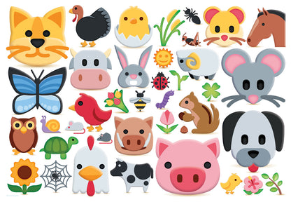 Eurographics Farm Animals - Emojis EG61005379 – puzzle image