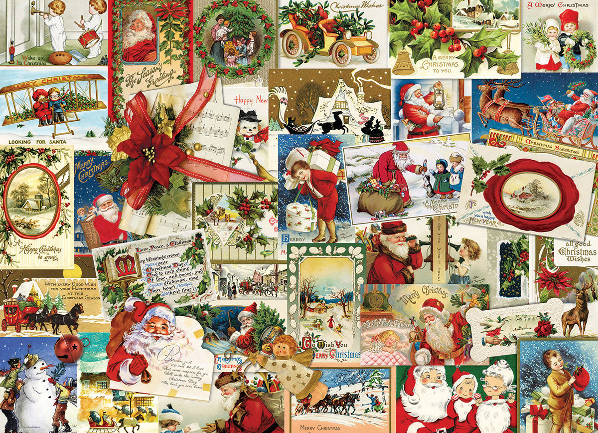 Eurographics Vintage Christmas Cards EG60000784 – puzzle image