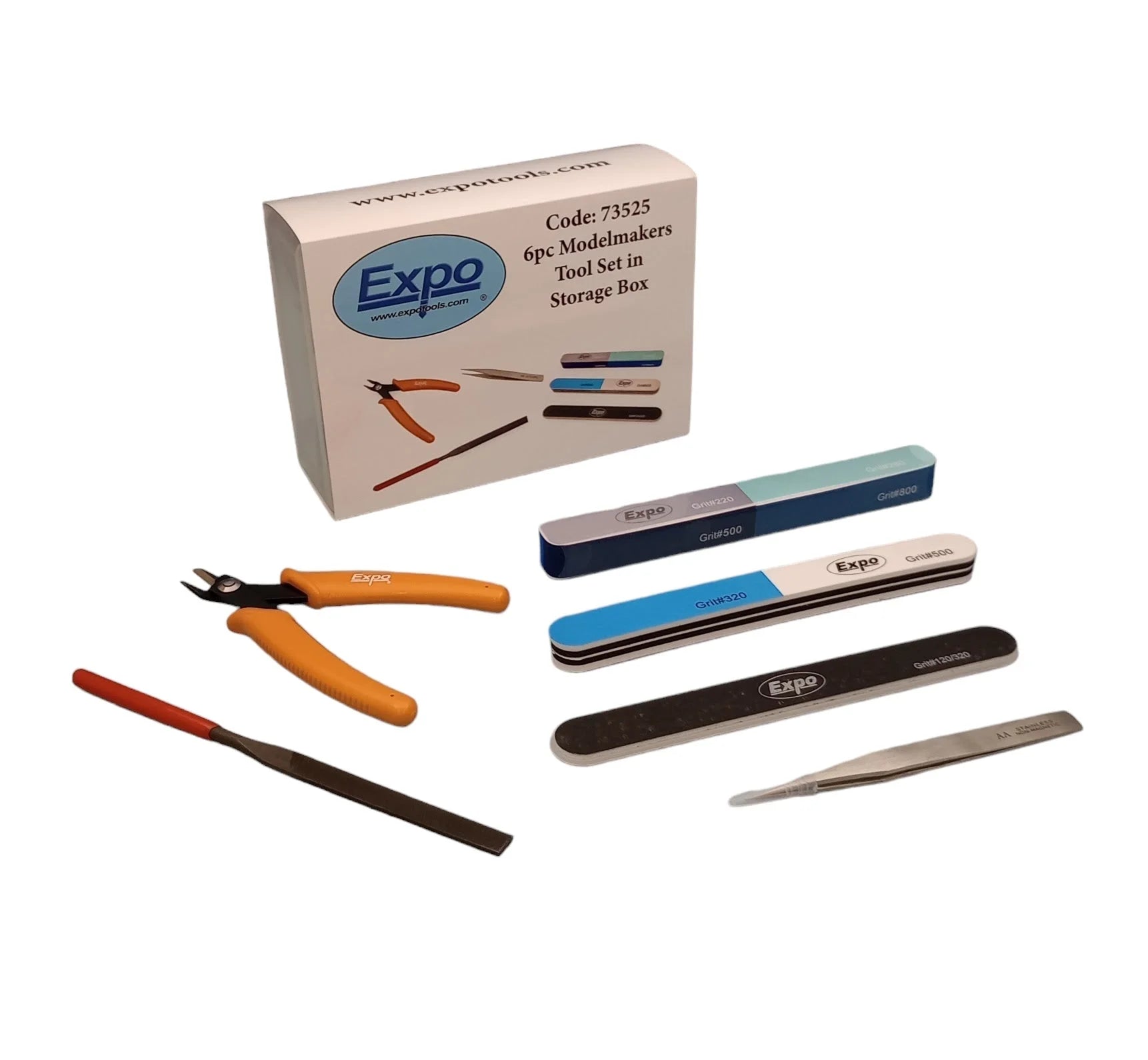 EXPO - 6pc Model Maker's Tool Set in Storage Box - Product Image
