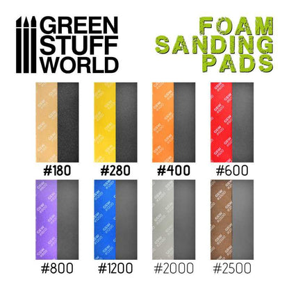Green Stuff World - Foam Coarse Grit Sanding Pads Set