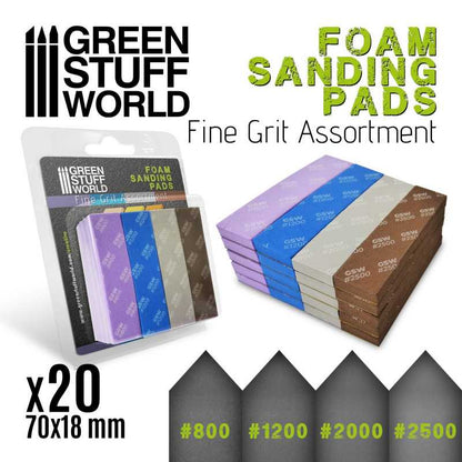 Green Stuff World - Foam Fine Grit Sanding Pads Set