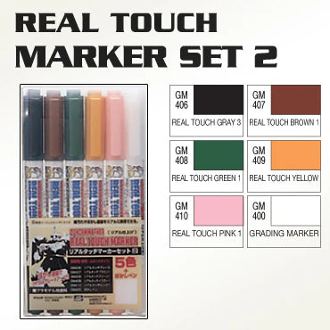 Mr. Hobby - Gundam Real Touch Marker Set 2
