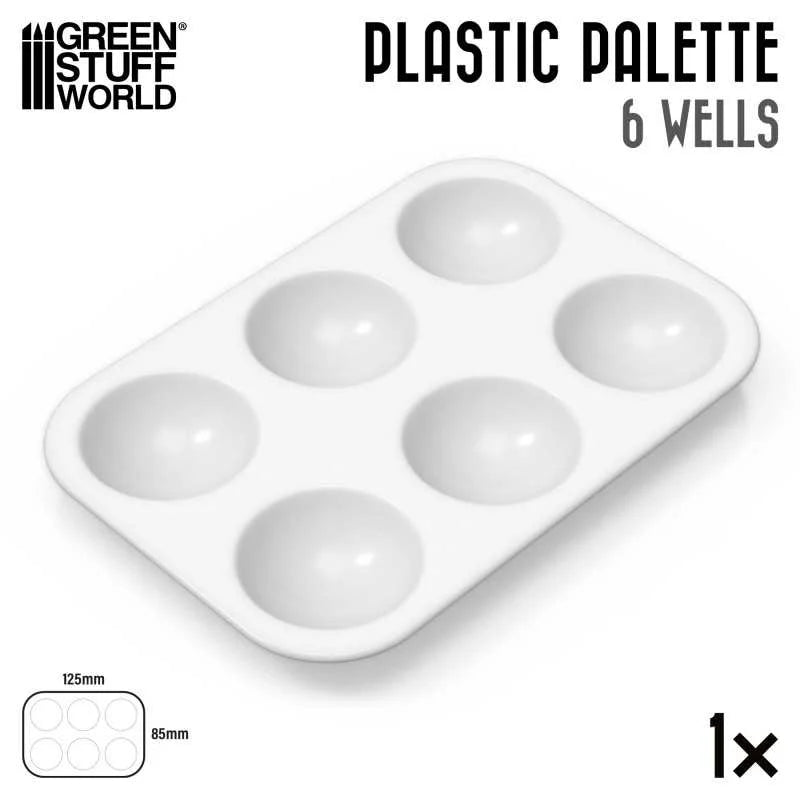 Green Stuff World - 6 Well Plastic Palette - Product Image