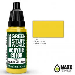 Green Stuff World - Acrylic Color 1781 Cyber Yellow - Product Image