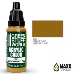 Green Stuff World - Acrylic Color 1783 Mustard Yellow - Product Image
