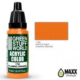 Green Stuff World - Acrylic Color 1784 Flaming Orange - Product Image