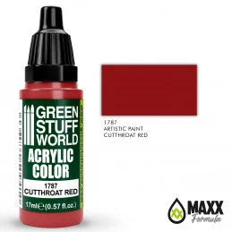 Green Stuff World - Acrylic Color 1787 Cutthroat Red - Product Image