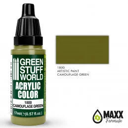Green Stuff World - Acrylic Color 1800 Camouflage Green - Product Image