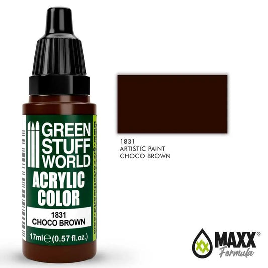Green Stuff World - Acrylic Color 1831 Choco Brown - Product Image