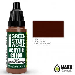 Green Stuff World - Acrylic Color 1832 Redwood Brown - Product Image