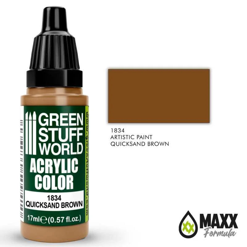 Green Stuff World - Acrylic Color 1834 Quicksand Brown - Product Image