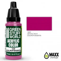 Green Stuff World - Acrylic Color 1839 Lollipop Magenta - Product Image