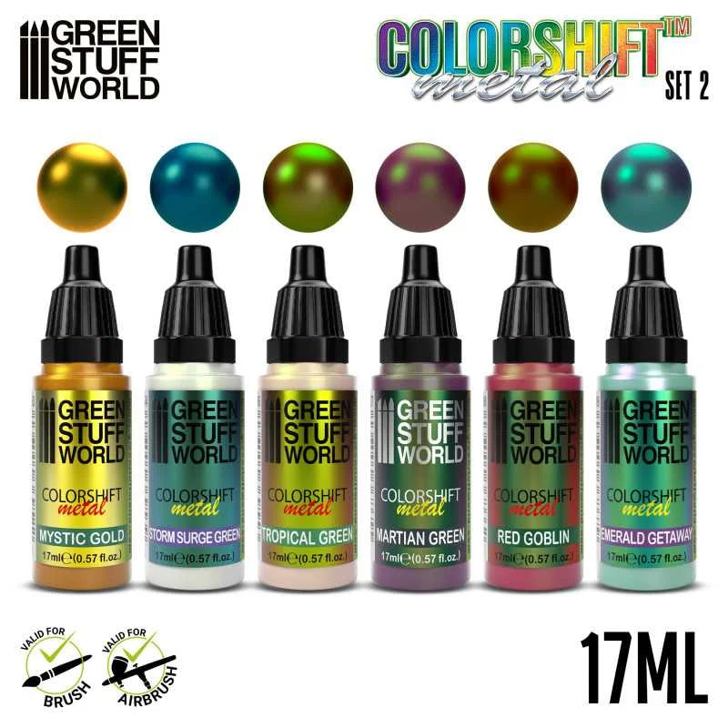 Green Stuff World - 'Chameleon' Colorshift Metal Paint Set 2 - Product Image