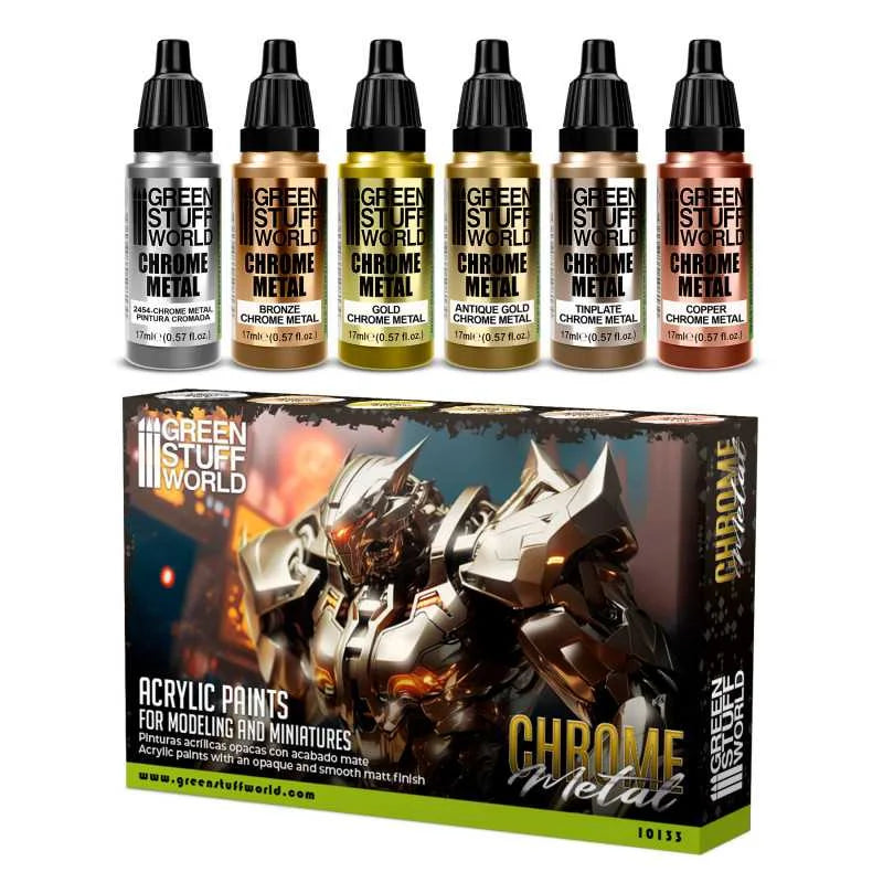 Green Stuff World - Chrome Paint Set - Product Image