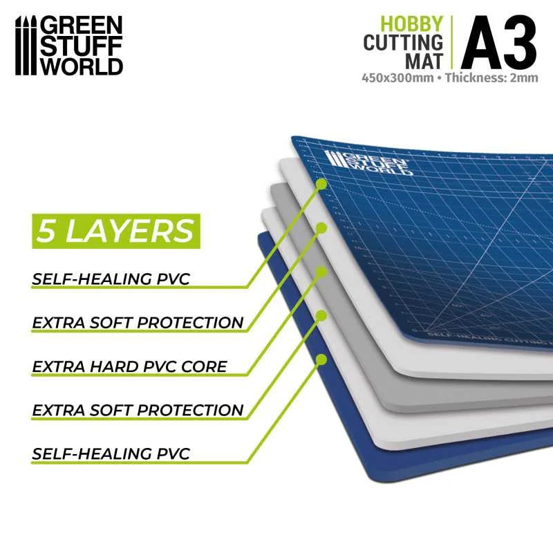Green Stuff World - Folding Cutting Mat (Blue) - Product Image