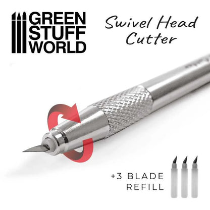 Green Stuff World - Metal Swivel Head Cutting Knife - Product Image