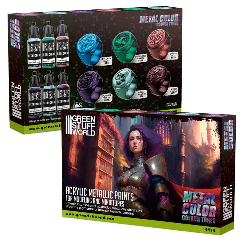 Green Stuff World - Metallics Paint Set - Product Image