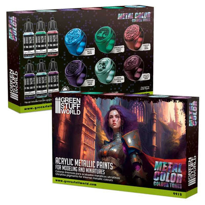 Green Stuff World - Metallics Paint Set - Product Image