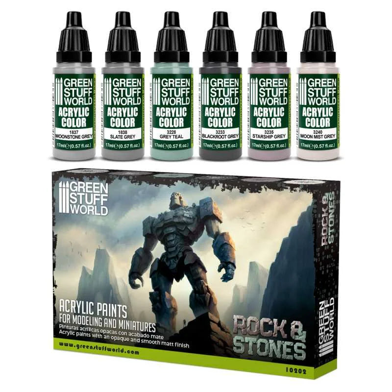 Green Stuff World - Rock & Stone Paint Set - Product Image