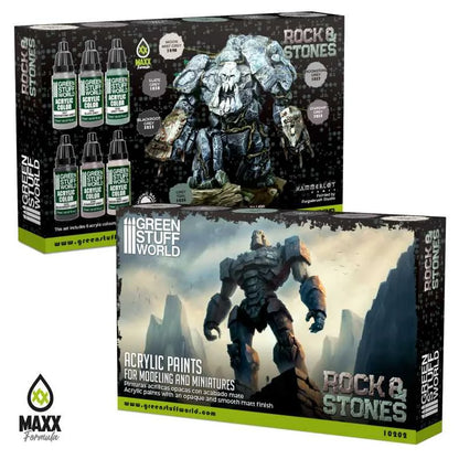 Green Stuff World - Rock & Stone Paint Set - Product Image