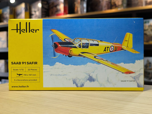 Heller 1/72 Scale SAAB Safir 91 Plastic Model Kit 80287 - Product Image