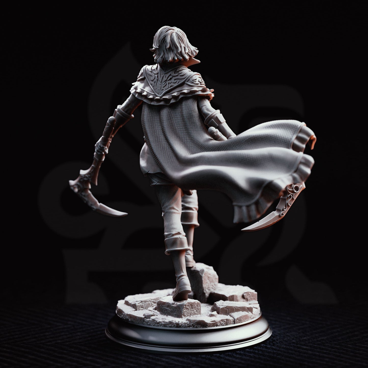 DM Stash Hera, Blood Rogue 32mm miniature back view